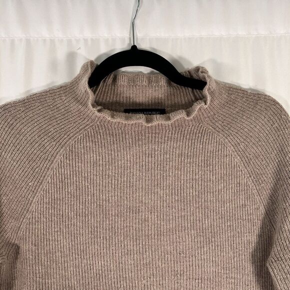 Banana Republic Wool Cashmere Blend Sweater Women's Small Brown Knit Bell Sleeve - Picture 2 of 8